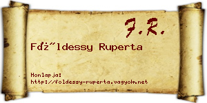 Földessy Ruperta névjegykártya